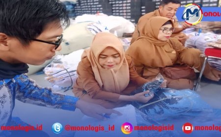 Ribuan Siswa SD-SMP Di Mesuji Terima Bantuan Perlengkapan Sekolah