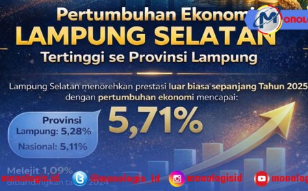 Pertumbuhan Ekonomi Lampung Selatan Meroket 5,71 Persen, Lampaui Provinsi dan Nasional