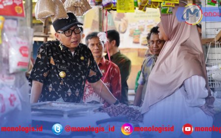 Cek Pasar di Pringsewu, Gubernur Mirza Soroti Harga Telur