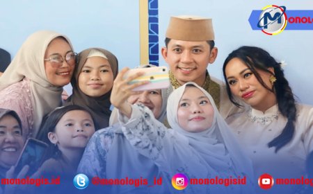 Berbaur Tanpa Sekat di Hari Raya, Egi-Zita Salami Warga Satu per Satu di Lamban Rakyat