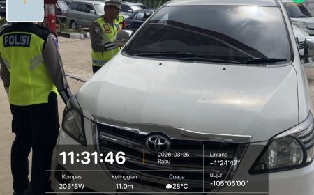 Arus Balik Padat, Polisi Perketat Rekayasa Lalin di Tubaba