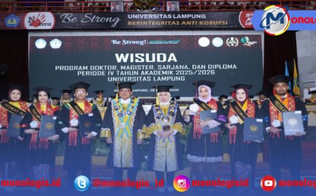 1.109 Lulusan Hadir Dalam Wisuda Unila Periode IV 2025-2026