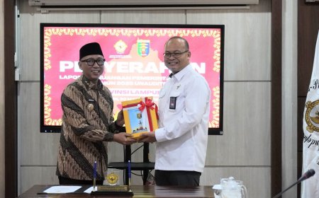 Lampung Pertama Serahkan LKPD 2025