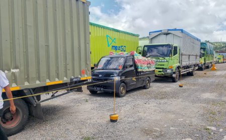 Larangan Dicabut, Truk Membludak di Bakauheni