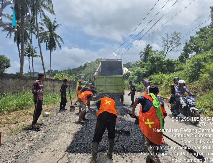 Jelang Mudik Lebaran, Pemprov Lampung Kebut Perbaikan Jalan Provinsi