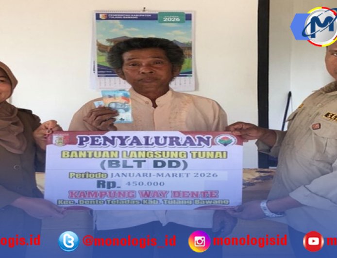 Para KPM Di Way Dente Tulangbawang Terima BLT-DD Jelang Lebaran 2026