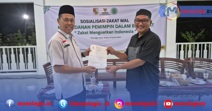 Pejabat Tulangbawang Barat Setor Zakat Ratusan Juta