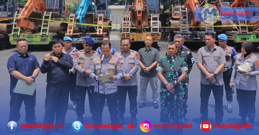 Polisi Gerebek Tambang Emas Ilegal di Waykanan, Raup Rp2,8 Miliar Sehari