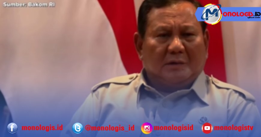 Prabowo: Kejar-Usut Siapapun Aktor Kasus Andrie Yunus,  Sudah Biadab Bentuk Terorisme
