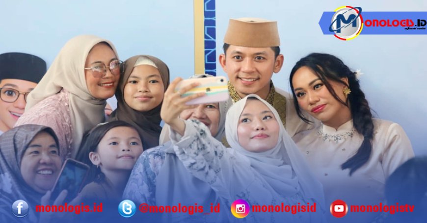Berbaur Tanpa Sekat di Hari Raya, Egi-Zita Salami Warga Satu per Satu di Lamban Rakyat