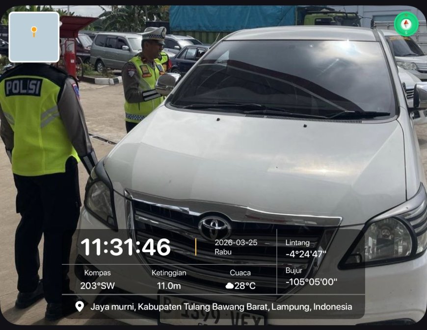 Arus Balik Padat, Polisi Perketat Rekayasa Lalin di Tubaba