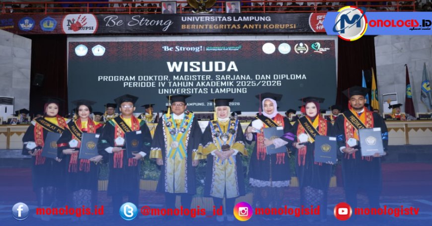 1.109 Lulusan Hadir Dalam Wisuda Unila Periode IV 2025-2026