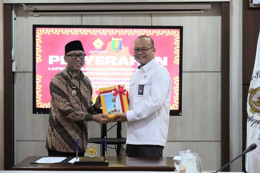 Lampung Pertama Serahkan LKPD 2025