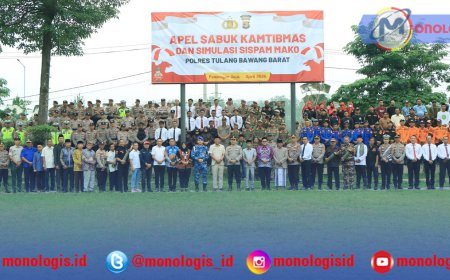 Polres Tubaba Simulasi Hadapi Potensi Ancaman Keamanan