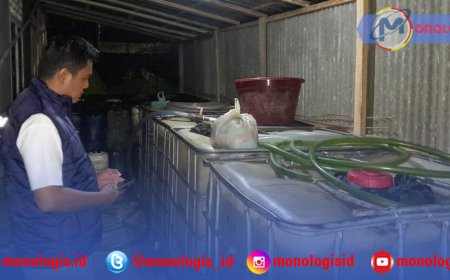 Polisi Gerebek Gudang BBM Ilegal di Metro