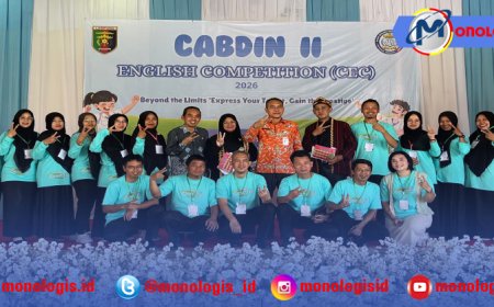 Cetak Generasi Unggul, Cabdin II Lampung Sukses Gelar English Competition 2026