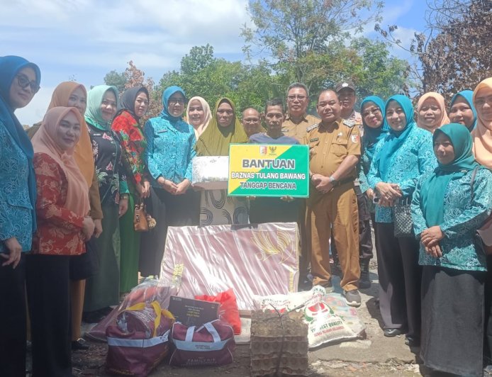 Pemkab–Baznas Tulangbawang Siapkan Bedah Rumah Korban Kebakaran
