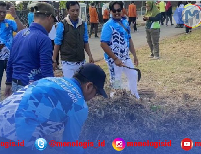 DPRD Lampung Ikut Gerakan Bersih PKOR