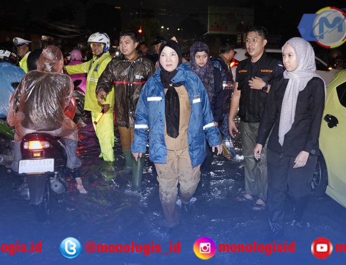 Wali Kota Bandarlampung Turun Tangan, Banjir Cepat Surut