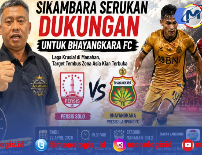 Laga Krusial Bhayangkara VS Persis Di Solo, Sikambara Dukung BPLFC Raih Point Penuh