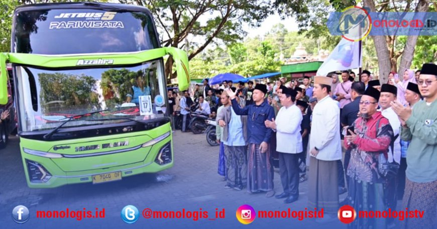 Egi Lepas 1.350 Santri Asal Lampung ke Ponpes Lirboyo