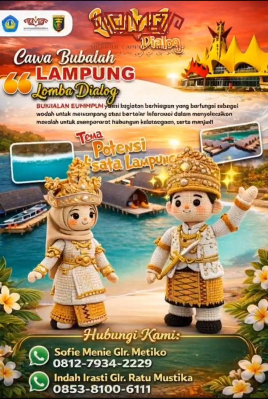 Lestarikan Budaya Lampung, Lomba Cawa Bubalah Digelar