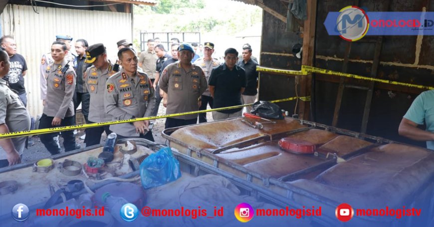 Polda Lampung Bongkar Jaringan Besar Penimbunan BBM di Pesawaran