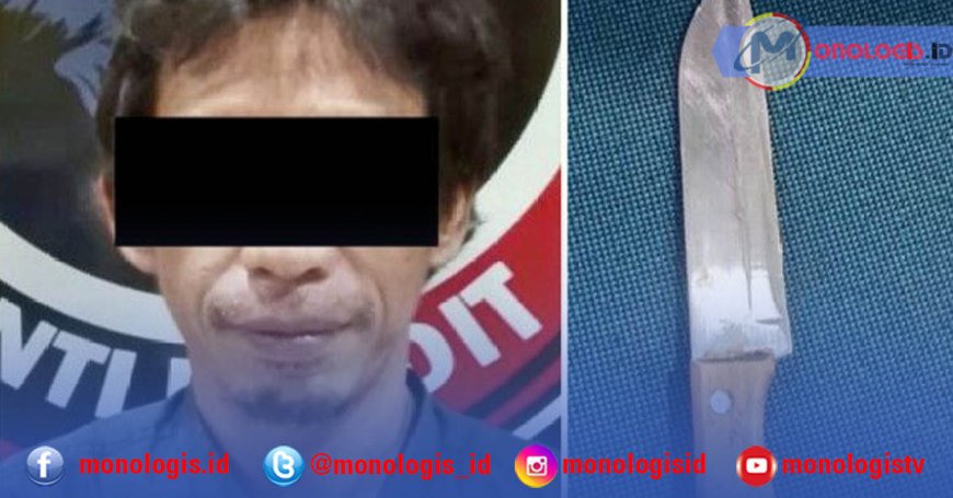 Sakit Hati, Pria di Lampung Tengah Tikam Mantan Istri