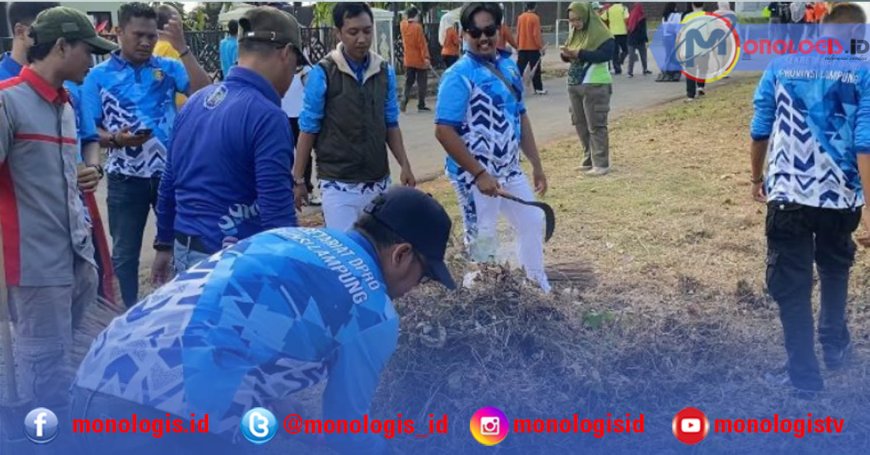 DPRD Lampung Ikut Gerakan Bersih PKOR
