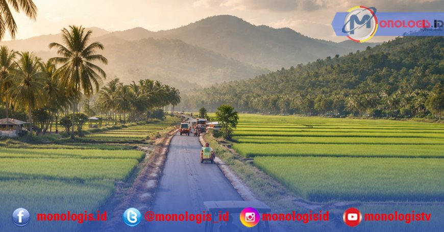 Jalan Sawah Pesibar Dikebut Demi Swasembada