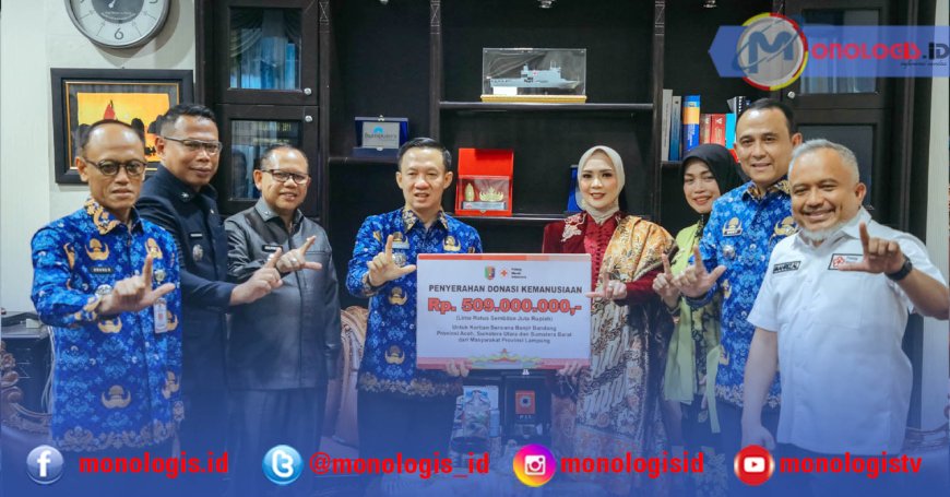 Lampung Salurkan Rp1,8 Miliar, Jadi Poros Bantuan Bencana Sumatera