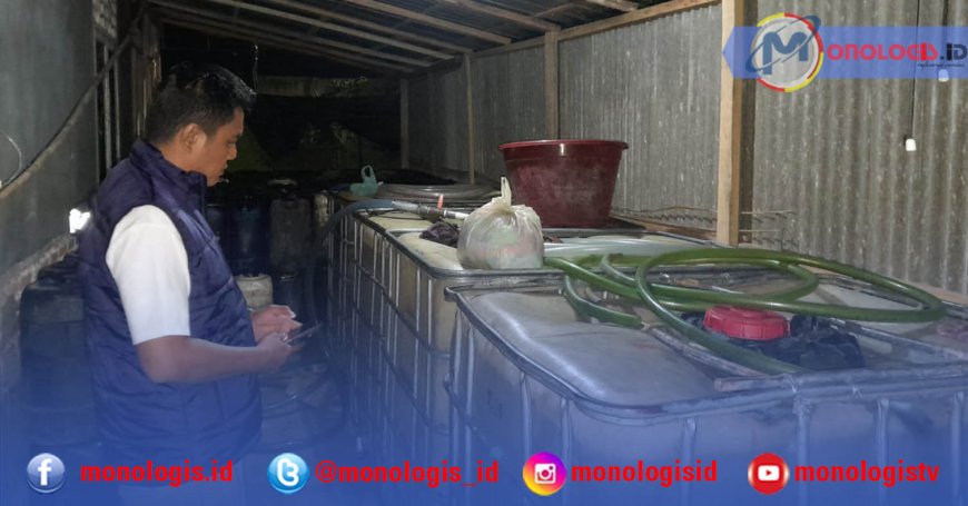 Polisi Gerebek Gudang BBM Ilegal di Metro