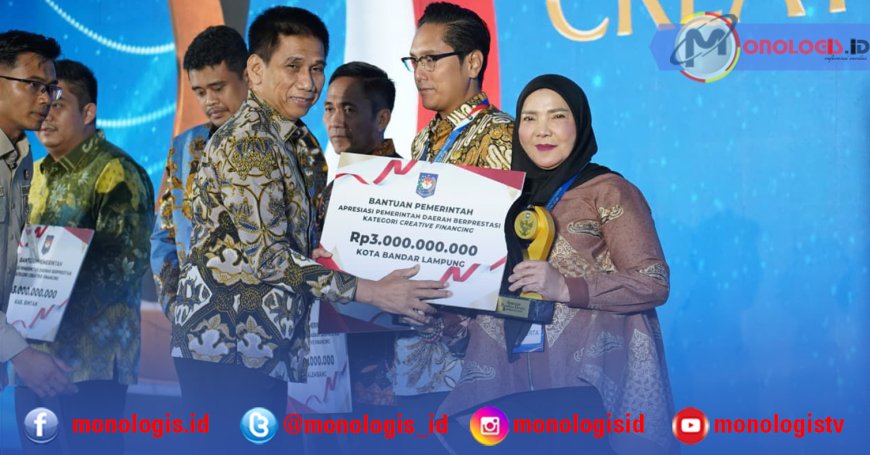 Bandar Lampung Juara Nasional Creative Financing, Eva Dwiana Borong Penghargaan
