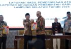 Lampung Selatan Raih Opini WTP ke-10 Berturut-turut dari BPK