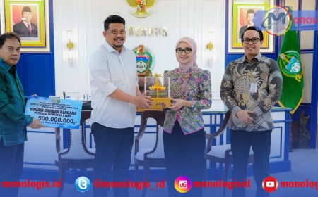 Wagub Lampung Serahkan Bantuan Rp500 Juta untuk Sumut