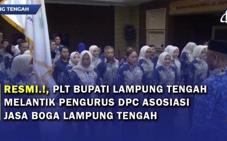 Pengurus DPC APJI Lampung Tengah Resmi Dlantik Oleh Plt Bupati Lampung Tengah