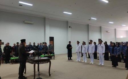 Lantik 31 Pejabat, Sekda Tubaba Tekankan Peningkatan Kinerja