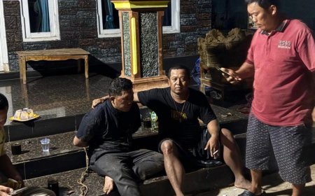 Maling Motor di Rumah Kades Mesuji Ditangkap Warga