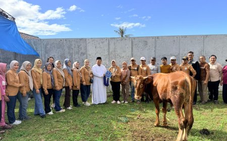 FK LKS Kota Bandar Lampung Sembelih Dua Sapi Kurban Bantuan Wali Kota