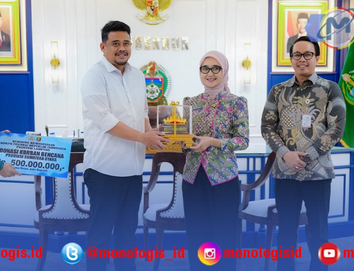 Wagub Lampung Serahkan Bantuan Rp500 Juta untuk Sumut