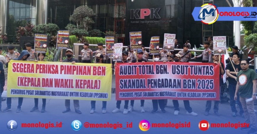 SMUK Laporkan Dugaan Skandal Pengadaan BGN ke KPK, Soroti Anggaran Rp71 Triliun