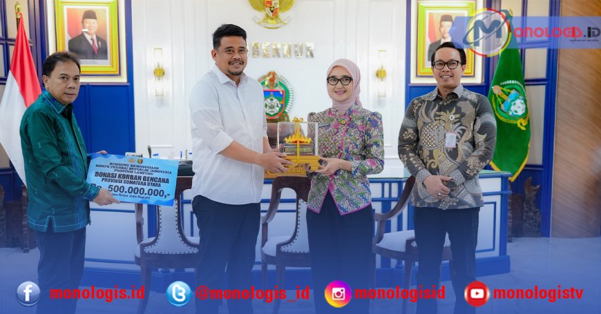 Wagub Lampung Serahkan Bantuan Rp500 Juta untuk Sumut