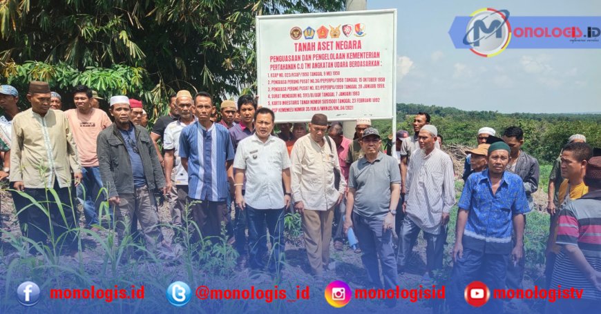 Warga Bakung Udik Tulangbawang Protes Pematokan Lahan Negara