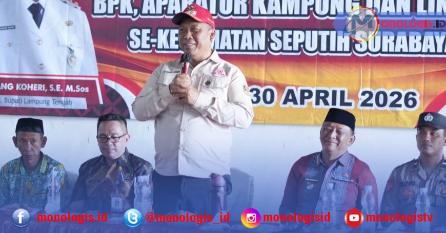 Plt Bupati Lampung Tengah Serahkan Siltap Aparatur Kampung