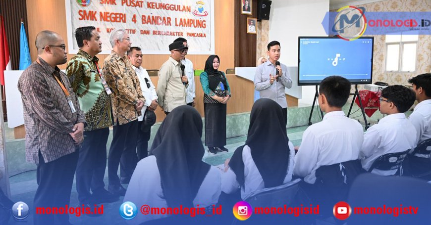 Kunjungi SMKN 4 Bandar Lampung, Gibran Janji Cari Guru Bahasa Jepang