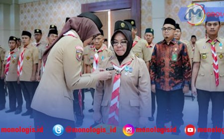 Jihan Lantik Elfianah Ketua Mabicab Pramuka Mesuji