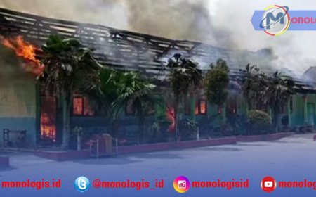 Tiga Ruang SDN 14 Tirta Makmur Ludes Terbakar