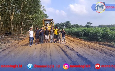 Kapolsek Denteteladas Pelopori Perbaikan Jalan Rusak