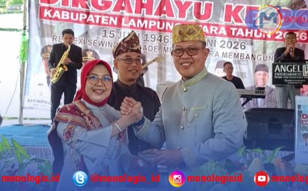 Khostiana Hadiri HUT Ke-80 Lampung Utara