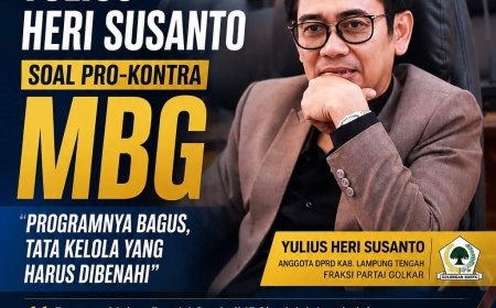 Yulius Heri Susanto Soal Pro-Kontra MBG: Programnya Bagus, Tata Kelola dan Pengawasan yang Harus Dibenahi